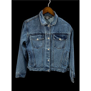 Sports Gallery 90s Vintage Size M 100% Cotton Denim Jean Jacket